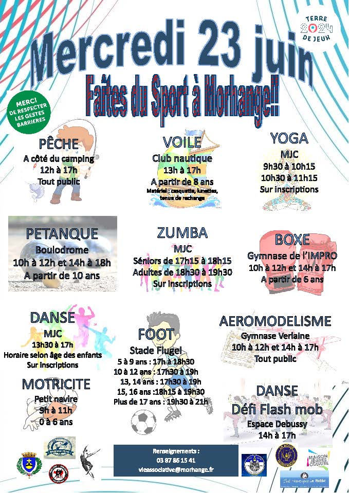 Faites du sport le 23 juin